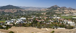 WHEN IN DOUBT, EXPAND:  Though Cal Poly&rsquo;s campus is already expansive, university officials said they&rsquo;d have to add housing, programming, dining, and classroom space in order to accommodate President Jeffrey Armstrong&rsquo;s stated goal of 25 percent enrollment growth. - FILE PHOTO BY STEVE E. MILLER