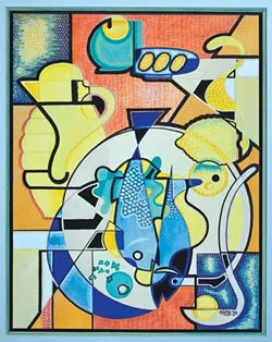 STILL LIFE WITH PITCHER, 1954: - ARTWORK BY NICO VANDENHEUVEL
