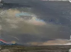 SUNSET OIL ON ALUMINUM : - IMAGE BY MONTSERRAT DAUBON