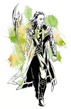 POSTIVELY OBSESSED : Local artist and manga illustrator Irene Flores, one of four guests of honor at this year’s Anime Five Cities convention, will give a panel on digital drawing and share her recent Avengers fan art. Pictured is Flores’ take on the character Loki. - ART BY IRENE FLORES