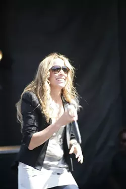 SOUL SISTER : Sheryl Crow unleashes her charisma on a willing crowd. - PHOTO BY GLEN STARKEY
