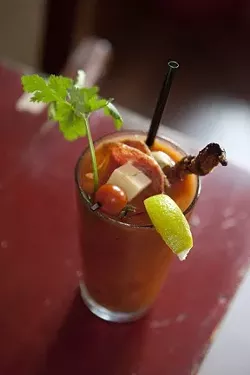 ALL ABOARD : Customers can come to Sidecar for a sit-down experience, or cure that hangover with a totally out-there Bloody Mary. - PHOTO BY STEVE E. MILLER
