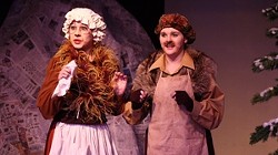 DAM IT! :  Allison Warren and Lauren Romero are Mr. and Mrs. Beaver, a talking animal couple, in The Lion, the Witch, and the Wardrobe. - PHOTO COURTESY OF THE ACADEMY OF CREATIVE THEATER