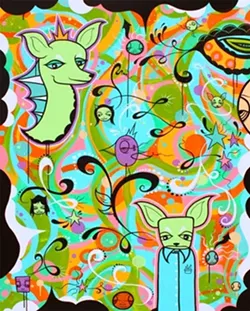DRIFTER : Artist and gallery owner Jeff Claassen (his work is pictured) recently moved his operation across the street, to 774 Marsh St., suite D. New hours are noon to 5 p.m. Tuesday through Saturdays. Get more Jeff at jeffclaassen.com. - ARTWORK BY JEFF CLAASSEN