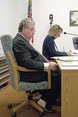 GONE : Oceano General Manager Raffaele Montemurro, pictured left, was fired by the Community Services District Board of Directors on May 31. - PHOTO BY STEVE E. MILLER
