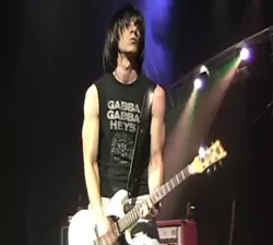 HEY, HO, LET’S GO! : “Huey” (Chris Lord) assumes Dee Dee Ramone’s role in the Ramones tribute act, Gabba Gabba Hey, playing Sept. 18 at the Z-Club. - PHOTO COURTESY OF GABBA GABBA HEY