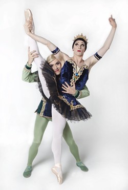TIGHTS AND TUTUS:  Founded in 1974, Les Ballets Trockadero de Monte Carlo specializes in comedic ballet with their drag adaptations of - ballet standards. - PHOTO COURTESY OF CAL POLY ARTS