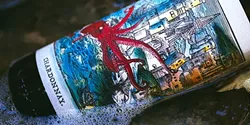 STAND OUT: Makers & Allies used a colorized medieval woodcut for Tooth & Nail Winery’s Force of Nature wine. - IMAGE COURTESY OF MAKERS & ALLIES