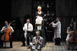 HE WILL HAVE VENGEANCE! : The cast is the orchestra in John Doyle’s wholly re-invented take on Stephen Sondheim’s classic tale of revenge—Sweeney Todd—coming to the Cohan Center on Dec. 4. - PHOTO COURTESY OF CAL POLY ARTS