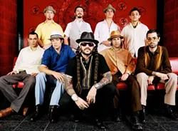 GLOBAL LATIN FUNK : The B-Side Players return to SLO Brew on June 28, bringing their infectious dance-floor-igniting sounds to the club. - PHOTO BY DEVIN DEHAVEN