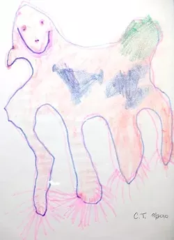 UNICORN! : Chiara Thomas, age 4, donated her image of a unicorn. - IMAGES COURTESY OF SALON 544