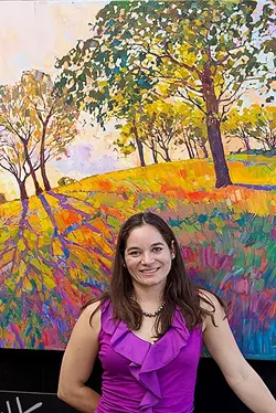 NATURAL HUES: Erin Hanson paints the Paso Robles landscape as she sees it: pulsing with life and awash in vivacious colors. - PHOTO COURTESY OF ERIN HANSON
