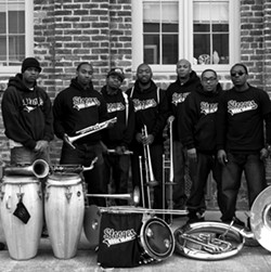 SECOND LINE MADNESS :  New Orleans act the Stooges Brass Band will bring Mardi Gras flair to Live Oak on June 15. - PHOTO COURTESY OF STOOGES BRASS BAND