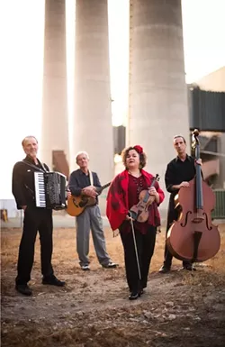 MASTERS OF THE MUSICVERSE! : (Left to right) Duane Inglish, Craig Nuttycombe, Brynn Albanese, and Fred Murray are Café Musique, who will perform five upcoming local shows with a number of guest artists to promote their third—and best—album. - PHOTO BY BRITTANY APP