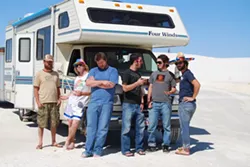 SOMEWHERE NEAR WHITE SANDS, NM : After 20,000 miles and four months on the road, Still Time returns with a July 5 gig at The Cliffs. - PHOTO BY JILL CORDOVA