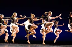 ECCLECTIC AND ELECTRIC : The Cinematic Orchestra, Britney Spears, Usher, and Kanye West are all part of this year’s Infusion playlist. Pictured are the San Luis Jazz Dancers in last year’s performance. - PHOTO BY JULIE CAMPBELL