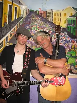 IT’S A FAMILY AFFAIR : Sizzling roots guitarists Billy and Charlie Foppiano perform as Meet the Foppers on Wednesday, Dec. 23 at Bon Temps Creole Café in San Luis Obispo. - PHOTO COURTESY OF BILLY FOPPIANO