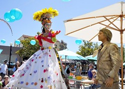 THEY&rsquo;VE LANDED:  Teetering stilt walkers will return to Paso Robles&rsquo; Downtown City Park for Paso ARTFEST&rsquo;s main event, held this Saturday, May 23. - PHOTO COURTESY OF STUDIOS ON THE PARK