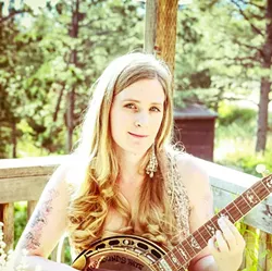 SWEETHEART OF THE BANJO: Erin Inglish will bring her banjo magic to Sculpterra Winery on Jan. 5. - PHOTO COURTESY OF ERIN INGLISH