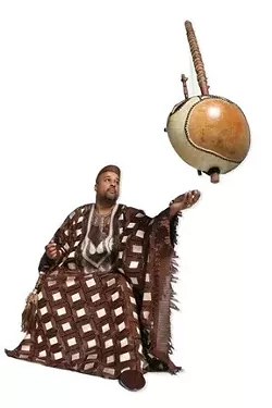 DJELIBA BABA THE STORYTELLER: - PHOTO COURTESY OF ZETTE HARBOUR