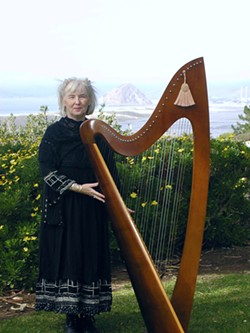 SHE&rsquo;LL SEND YOU :  Celtic harpist Valerie Cardill and her lovely, lilting, ethereal voice and dulcet harp sounds will transport you to a magic place where all your cares will melt away, June 27 at Coalesce Bookstore. - PHOTO COURTESY OF VALERIE CARDILL