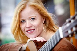 GUITARISTA! : Coalesce Bookstore and the Central Coast Guitar Society present a night of classical guitar with German-born guitarist Eva Beneke on May 31. - PHOTO COURTESY OF EVA BENEKE