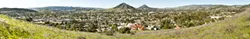 VIEW FROM THE HILL: Pictured is the view from Terrace Hill on a rare day of green grass in San Luis Obispo. - PHOTO COURTESY OF BRIAN LAWLER
