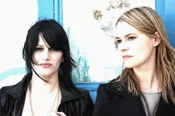 FOR THE LOVE OF MUSIC : Camila Grey (left) and Leisha Hailey are Uh Huh Her, an electro-pop dup playing July 29 at SLO Brew. - PHOTO COURTESY OF UN HUH HER