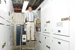 CHILLED OUT : Aaron Steed, CEO of Meathead Movers, has become a bit of a wine connoisseur himself in recent years, prompting him to begin offering private, personal wine storage at his San Luis Obispo facility. - PHOTO BY STEVE E. MILLER