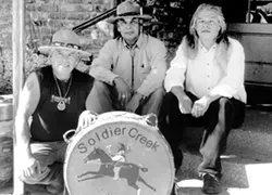 INDIAN GUIDES : Native American drummers Soldier Creek play the next Red Barn Community Music Series this Nov. 1 at the Red Barn in the South Bay Community Park in Los Osos. - PHOTO COURTESY OF SOLDIER CREEK