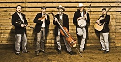 BLUEGRASS, BABY!:  Oly Mountain Boys bring their bluegrass to California for the first time with shows on Feb. 14 (Paso Robles Brewing), Feb. 15 (Castoro Cellars), and Feb. 16 (Morro Bay Vets Hall and Frog and Peach). - PHOTO BY JIM OAS