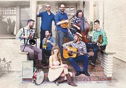 GET DUSTY : “American Roots Orchestra” The Dustbowl Revival plays the Red Barn Community Music Series on Aug. 1. - PHOTO COURTESY OF DUSTBOWL REVIVAL