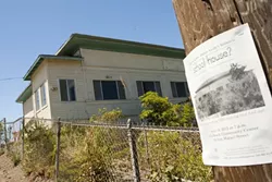 SCHOOL’S OUT FOREVER : You won’t hear the screams of schoolchildren anymore at the Avila Beach Schoolhouse, but a group of residents hope to restore the century-old building to its original state. - PHOTO BY STEVE E. MILLER