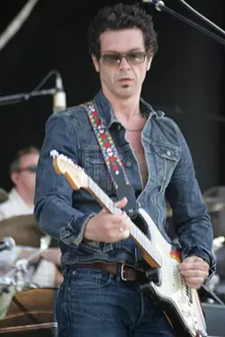 OBLIGATORY SHOT OF THE GUITARIST : Here’s an obligatory shot of Sheryl Crow’s guitarist. - PHOTO BY GLEN STARKEY