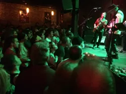 TEAM WORK!: Lukas Nelson and his band Promise of the Real backed Neil Young at SLO Brew and on his recent album and tour. - PHOTO BY GLEN STARKEY