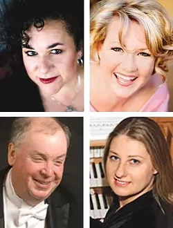 CLASSIC NEW YEAR’S!: Brynn Albanese, Sarah Kleeman, Terrence Spiller, and Katya Gordiner-McMahan will perform “New Year’s Eve POPS with the Symphony!” at the Christopher Cohan Center, on Dec. 31. - PHOTO COURTESY OF SLO SYMPHONY