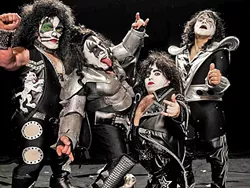 SMALL BUT MIGHTY: Mini KISS, a KISS tribute band comprised of little people, plays July 30 at the Mid-State Fair. - PHOTO COURTESY OF MINI KISS