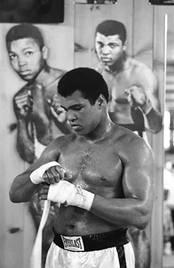 MUHAMMAD ALI IN TRAINING, 1975: - PHOTO COURTESY OF SANTI VISALLI