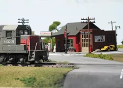 THE LITTLE TRAIN THAT COULD : Dioramas, like this one featuring an HO-scale train, will fill the Oceano Depot on Jan. 29 and 30. - PHOTOS BY DENNIS PEARSON