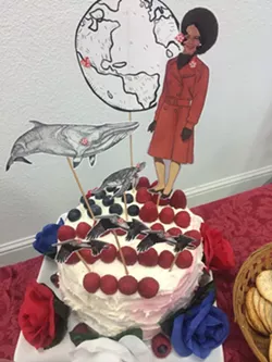 A cake bearing Heidi Harmon’s likeness. - PHOTO COURTESY OF HEIDI HARMON