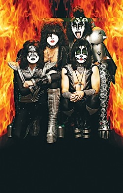 DETROIT ROCK! :  Costumed, theatrical, extra-awesome glitter-rock act Kiss plays the Mid-State Fair on July 28. - PHOTO COURTESY OF THE CALIFORNIA MID-STATE FAIR