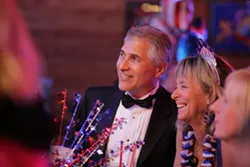 INAUGURAL BALL : Mr. Emmer and a friend share a moment at the ball. - PHOTO BY STEVE E. MILLER