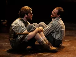LOS HERMANOS LOCOS: Mike Fiore (left) and Nik Johnson (right) play Joseph and Liam, two brothers who immigrate to the United States and are torn about the war. - PHOTO COURTESY OF LUIS ESCOBAR/REFLECTIONS PHOTOGRAPHY