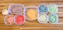 BUBBLE GUM SPECTRUM: All the colors of the bubble gum rainbow, from cinnamon to spearmint. - PHOTO BY ERIN C. MESSER