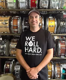 DRUM LEADER! : Drum Circuit owner Howard Emmons is ready to play host to the 24th Annual Drum Circuit Drum Competition on April 28 in The Graduate. - PHOTO COURTESY OF JOHN MORELAND