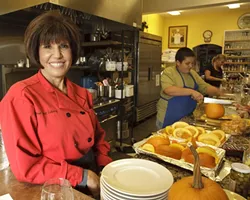 BON VOYAGE, BON APPETIT : Debbie Duggan is planning plenty of year-end classes for Central Coast Culinary and Catering before she leaves town to be executive director at the Buena Vista Elementary School Edible Garden and Cooking Classroom. - PHOTO BY STEVE E. MILLER