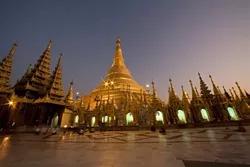 THE SHWEDAGON PAGODA : This structure is in the city of Rangoon (also known as Yangon). “You can’t help but feel very moved,” said photographer Sky Bergman. “It’s such a humbling place to be.” - PHOTO BY SKY BERGMAN