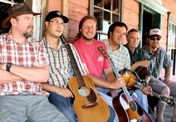 PICKIN' FOR PISMO PRESERVE: Great bluegrass-and-beyond band Cuesta Ridge headlines an awareness and fundraising concert on May 4 at Dinosaur Caves Park for The Land Conservancy’s efforts to purchase the Pismo Preserve and make it permanent public open space. - PHOTO COURTESY OF CUESTA RIDGE