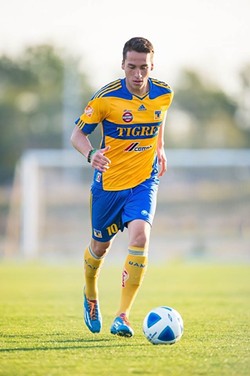 SLO&rsquo;S FINEST :  Jesus Vazquez graduated from SLO High in 2013 and signed a professional soccer contract with a Mexican club&mdash;UANL Tigres&mdash;in January 2014. - PHOTO COURTESY OF ALIANZA DE FUTBOL