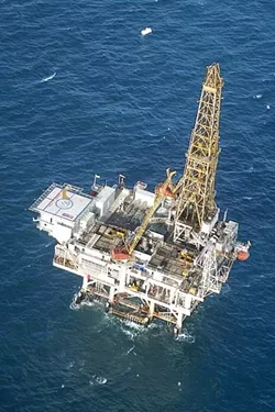 NEW LEASE ON LIFE : A lease agreement between Plains Exploration Company and the state may be working its way around previous rejections by the Legislature and California State Lands Commission. If the agreement succeeds, slant drilling would originate from Platform Irene off the coast of Lompoc and tap into the Tranquillon Ridge Oil and Gas Range in state waters. - FILE PHOTO